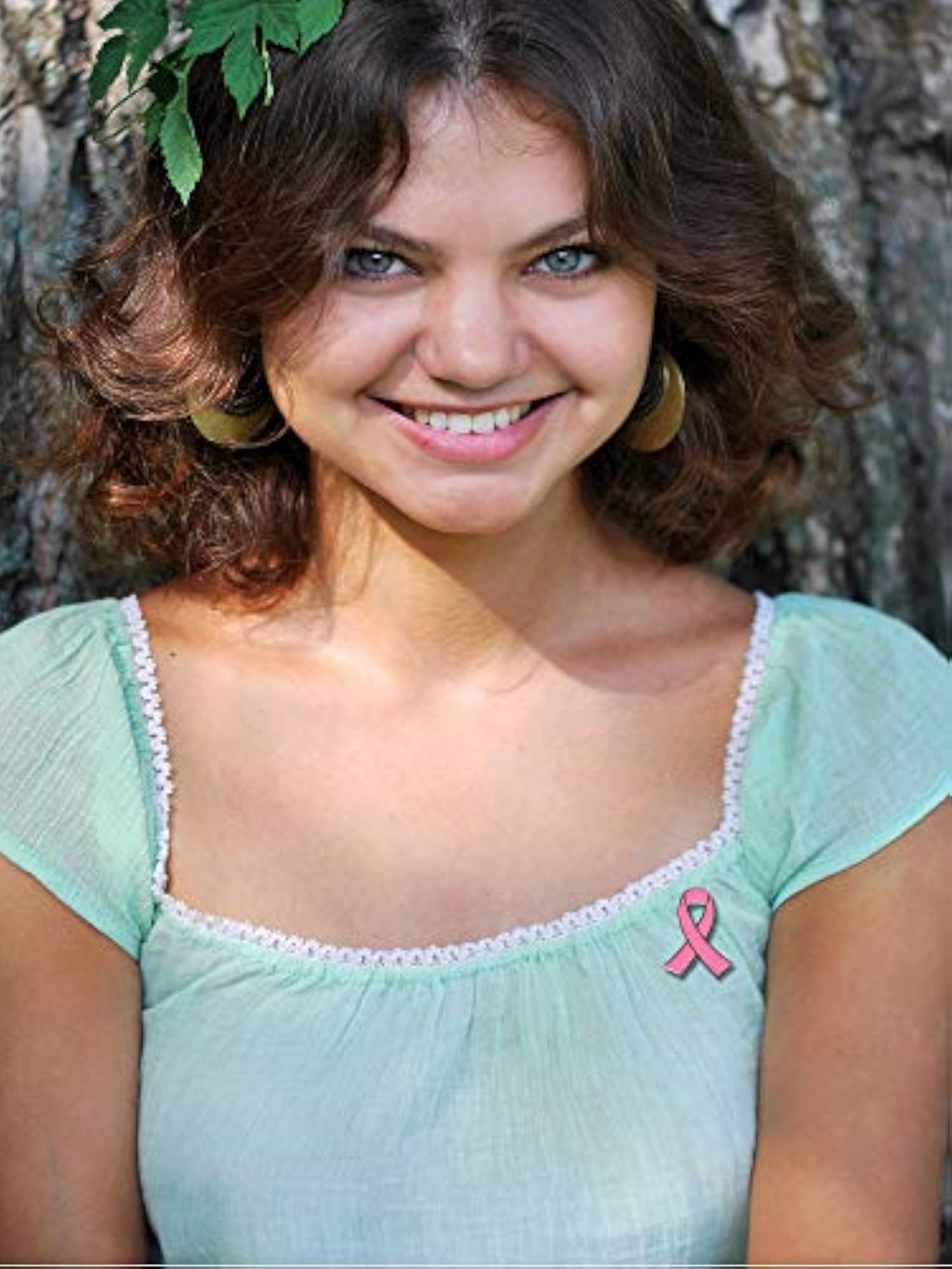 Breast Cancer Awareness Pink Ribbon Brooch Pin